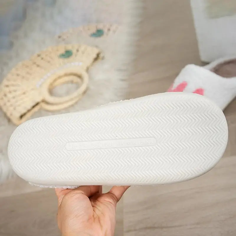 Casual Fluffy Women's Slippers Home Plush Mama Designer Winter Woman Shoes Flat Platform Elegant Footwear Trend Fuzzy Fur Slides