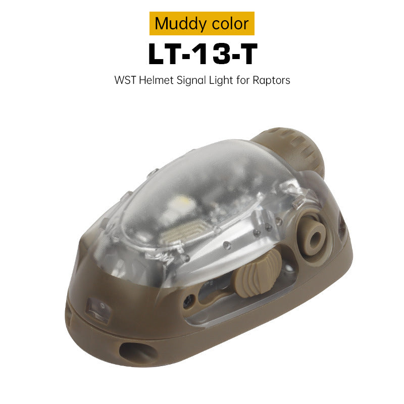 Hunting Airsoft Fishing Tactical Helmet Light - Red/Green/Blue/White/IR LED Strobe Signal Headlamp