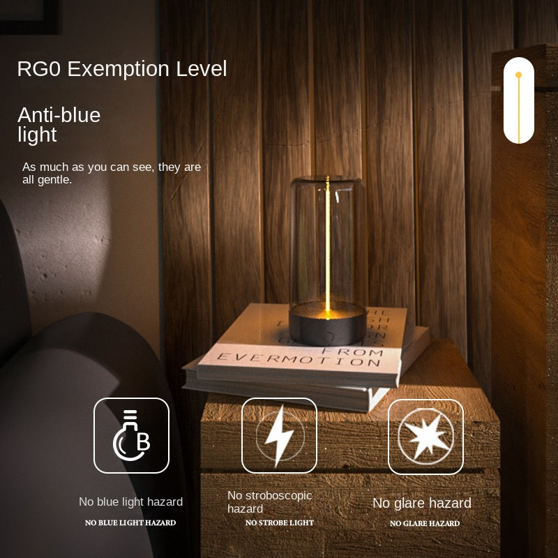 New LED Camping Lamp Type-C Charging Anti-Blue Light Portable Night Light High Transparency Durable Creative Ambient Light